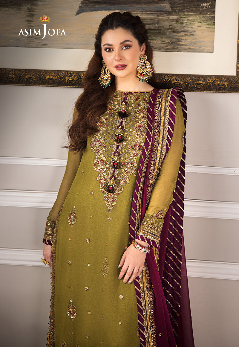 AJZS-06 EMBROIDERED CHIFFON 3 PCS