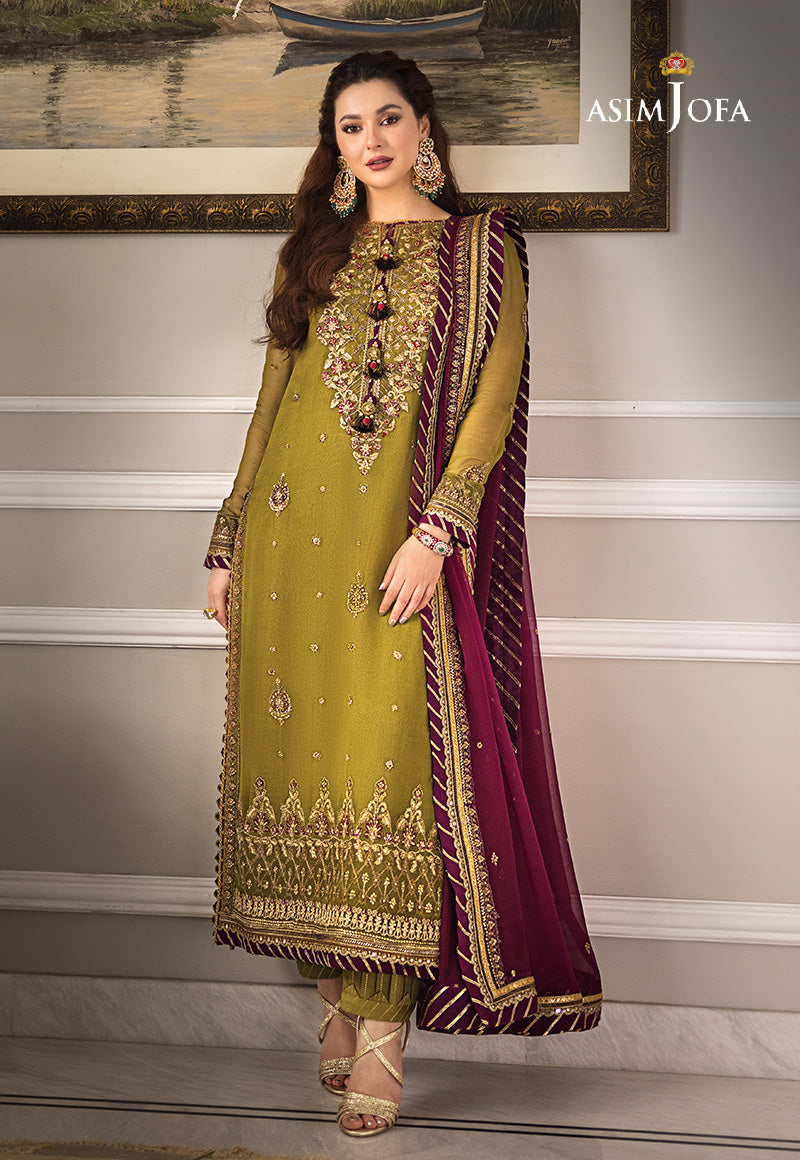 AJZS-06 EMBROIDERED CHIFFON 3 PCS