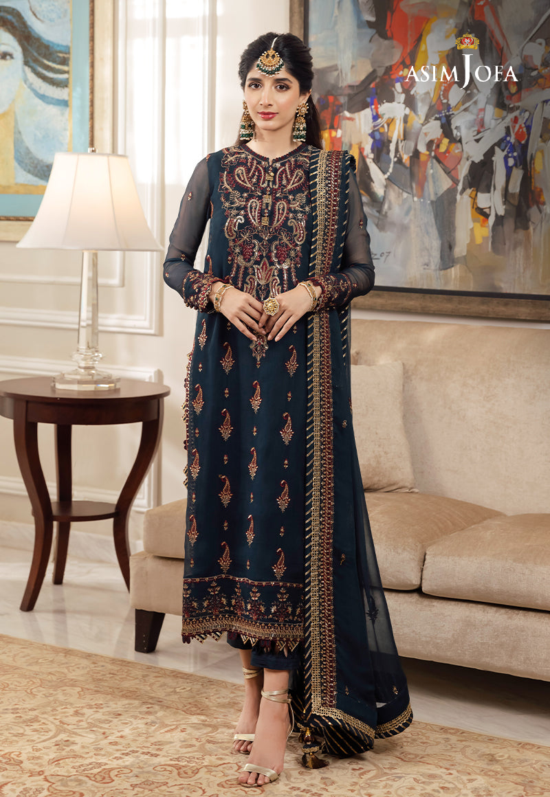 AJZS-03 EMBROIDERED CHIFFON 3 PCS