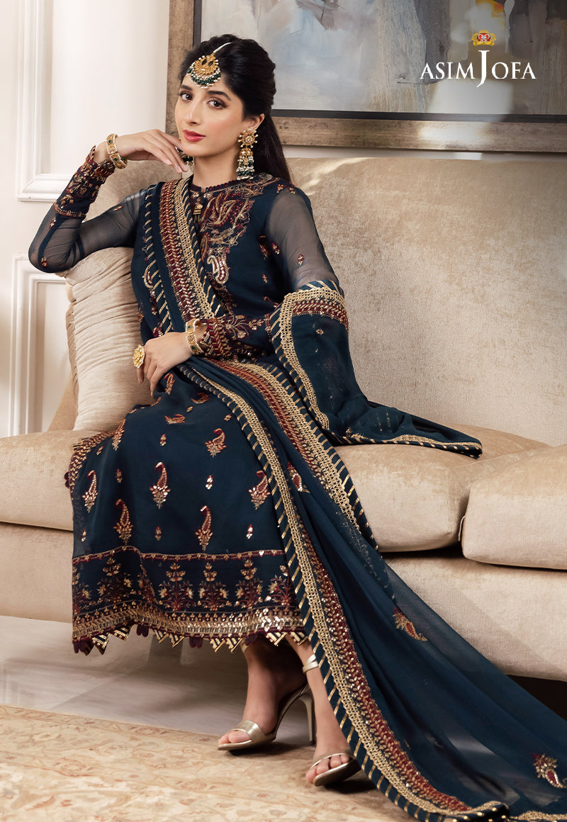 AJZS-03 EMBROIDERED CHIFFON 3 PCS