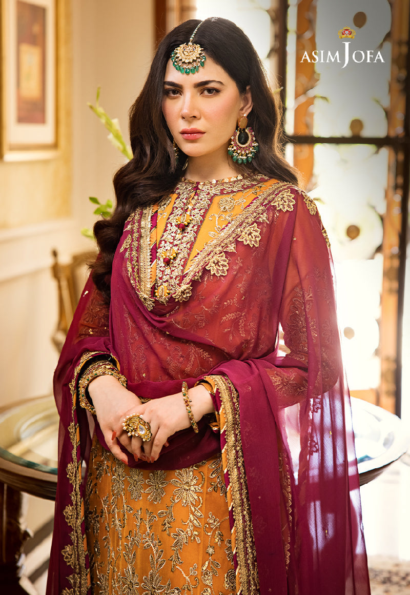 AJZS-30 EMBROIDERED ORGANZA 3 PCS