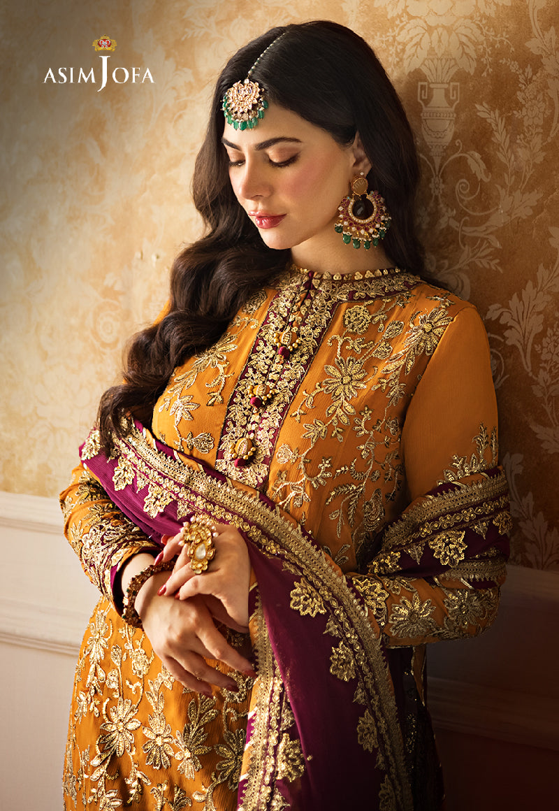 AJZS-30 EMBROIDERED ORGANZA 3 PCS