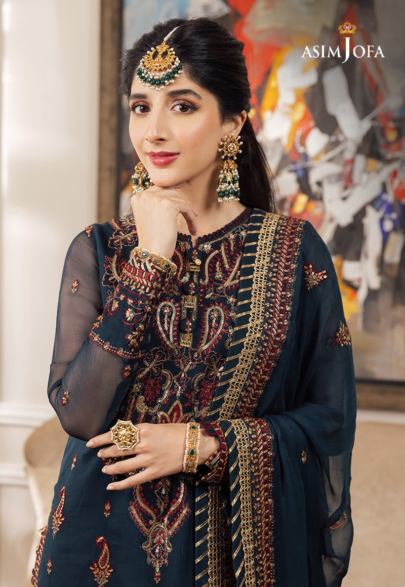 AJZS-03 EMBROIDERED CHIFFON 3 PCS