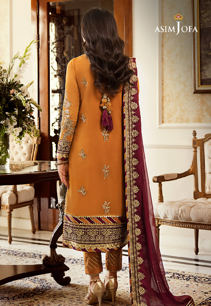 AJZS-30 EMBROIDERED ORGANZA 3 PCS
