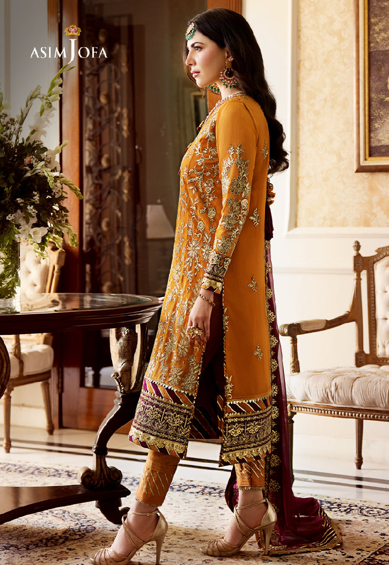 AJZS-30 EMBROIDERED ORGANZA 3 PCS