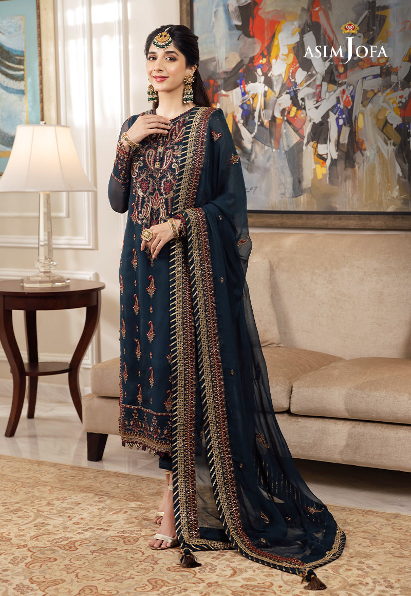 AJZS-03 EMBROIDERED CHIFFON 3 PCS