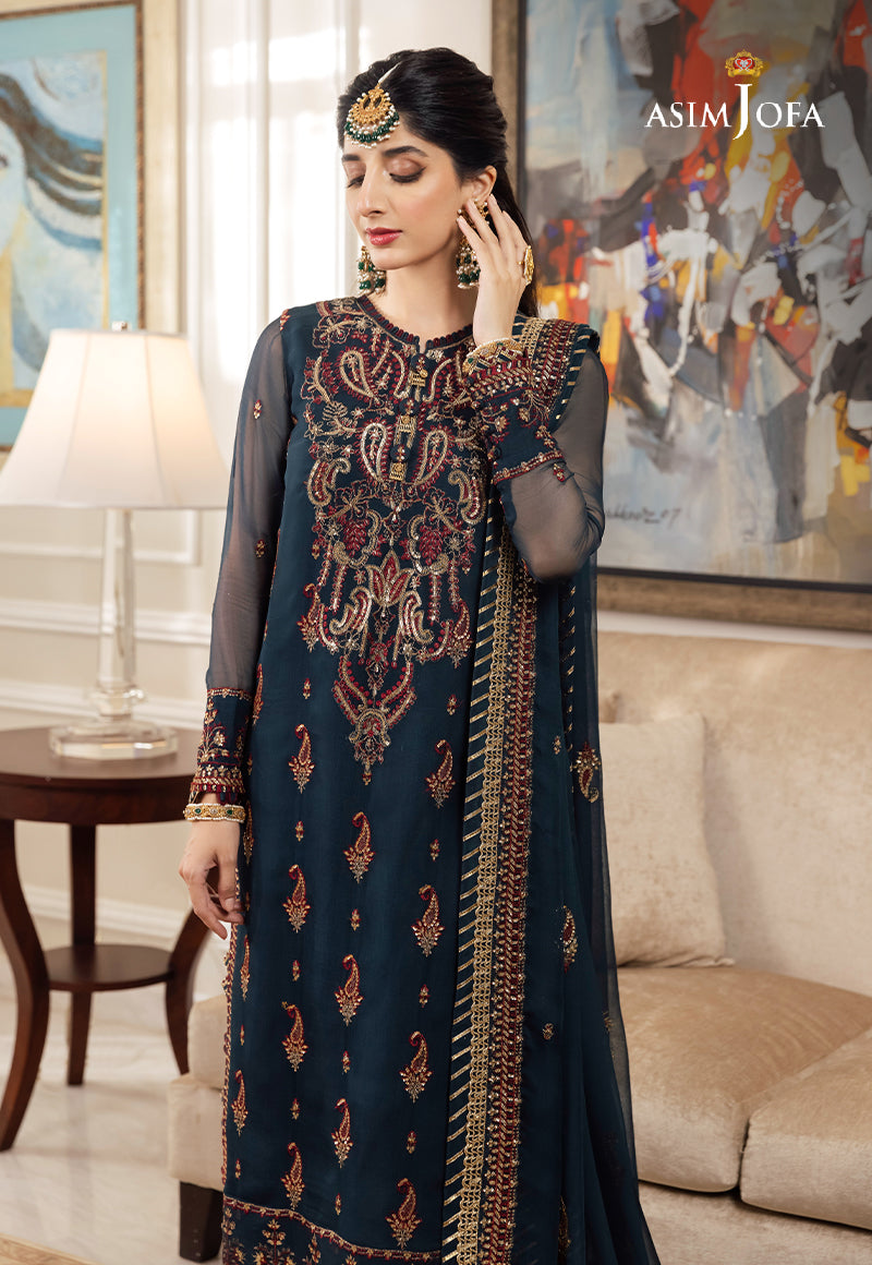 AJZS-03 EMBROIDERED CHIFFON 3 PCS