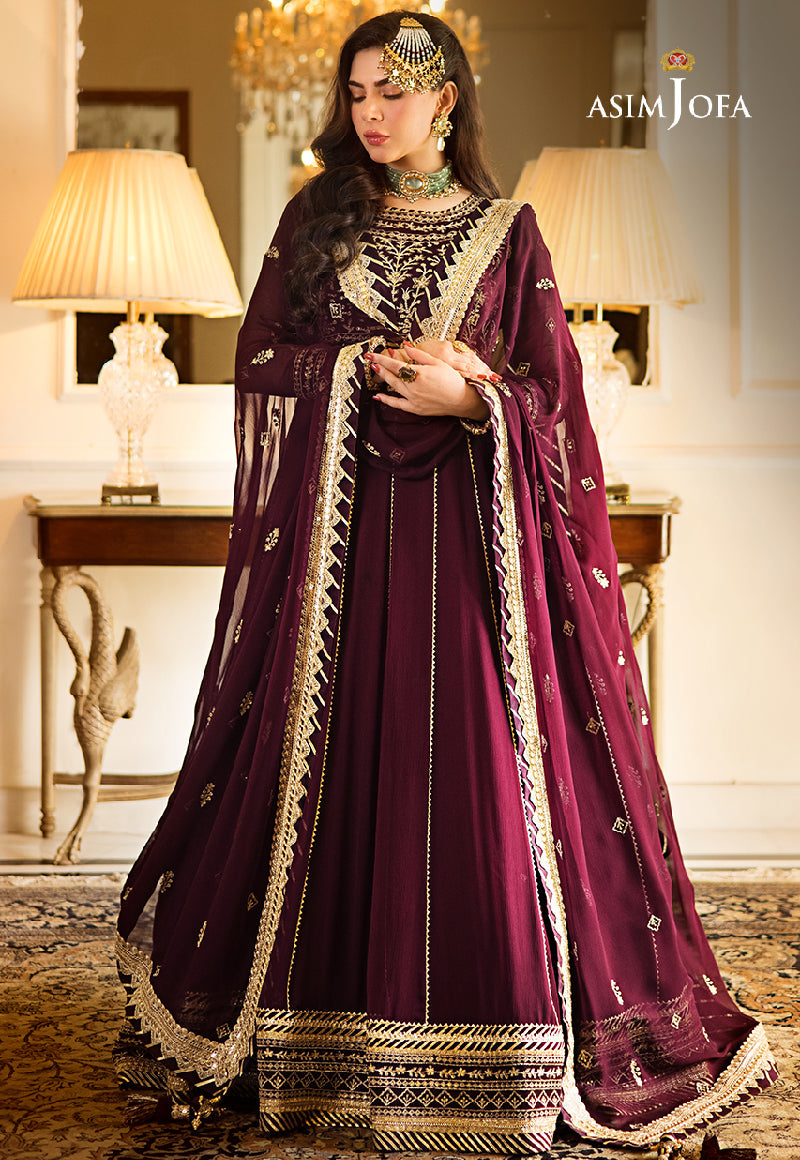 AJZS-05 EMBROIDERED CHIFFON 2 PCS