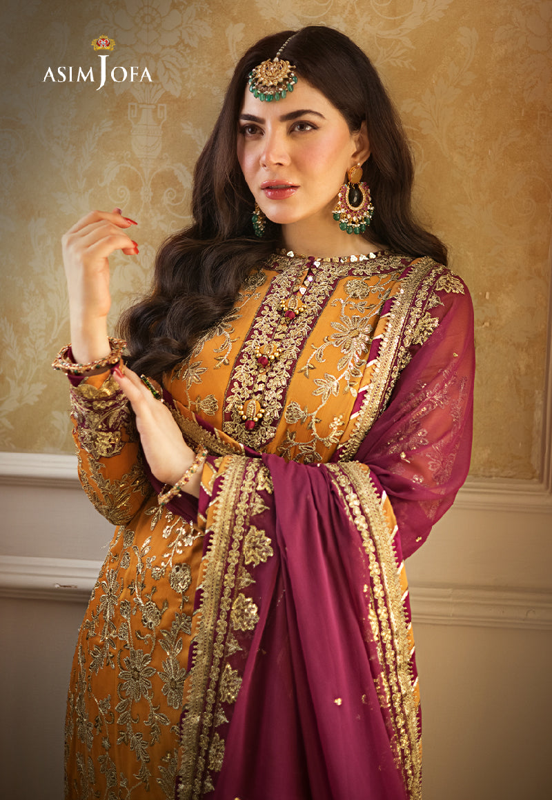 AJZS-30 EMBROIDERED ORGANZA 3 PCS
