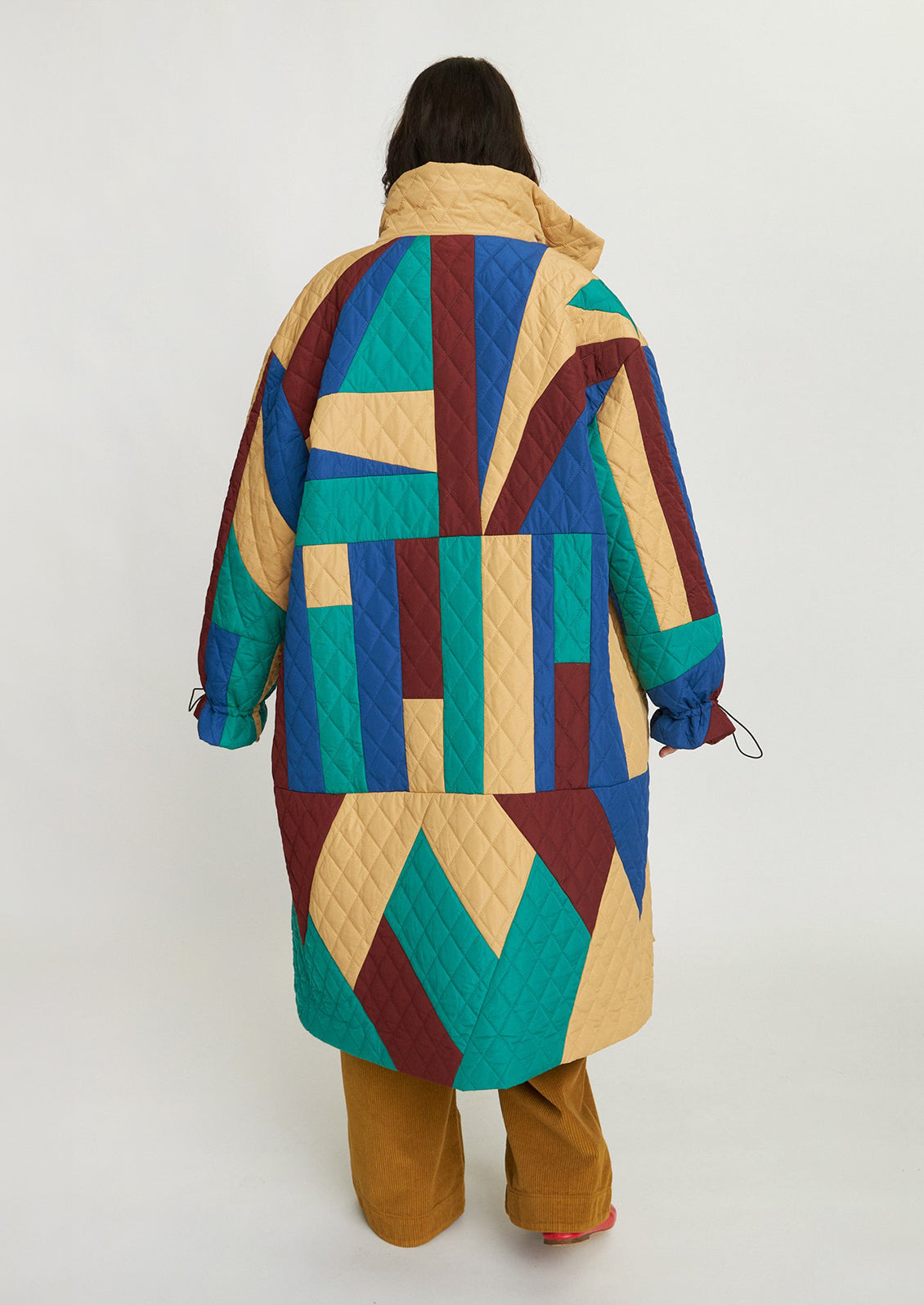 Patchwork Coat in Multicolor