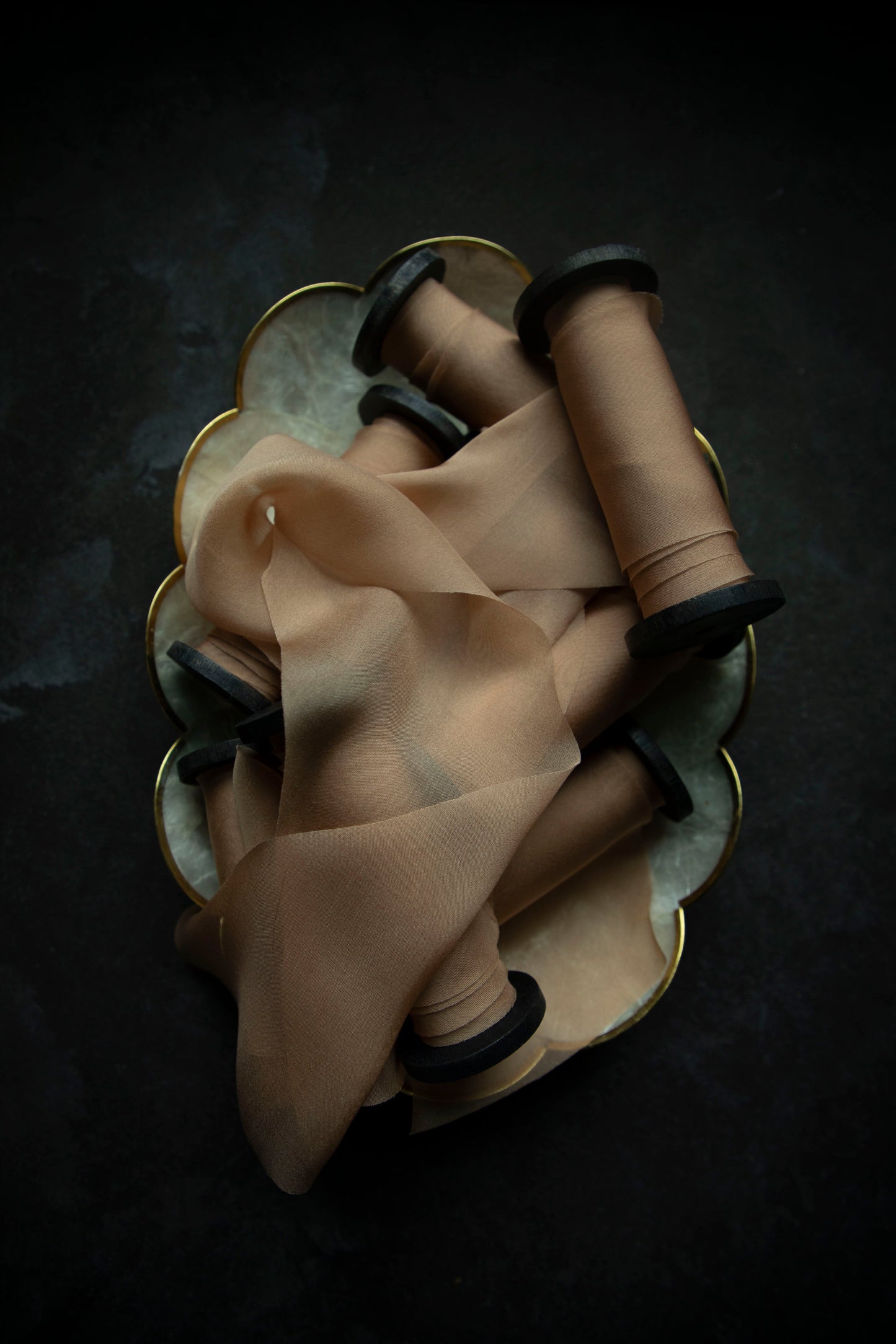 Peach Fuzz {Sheer} Silk Ribbon