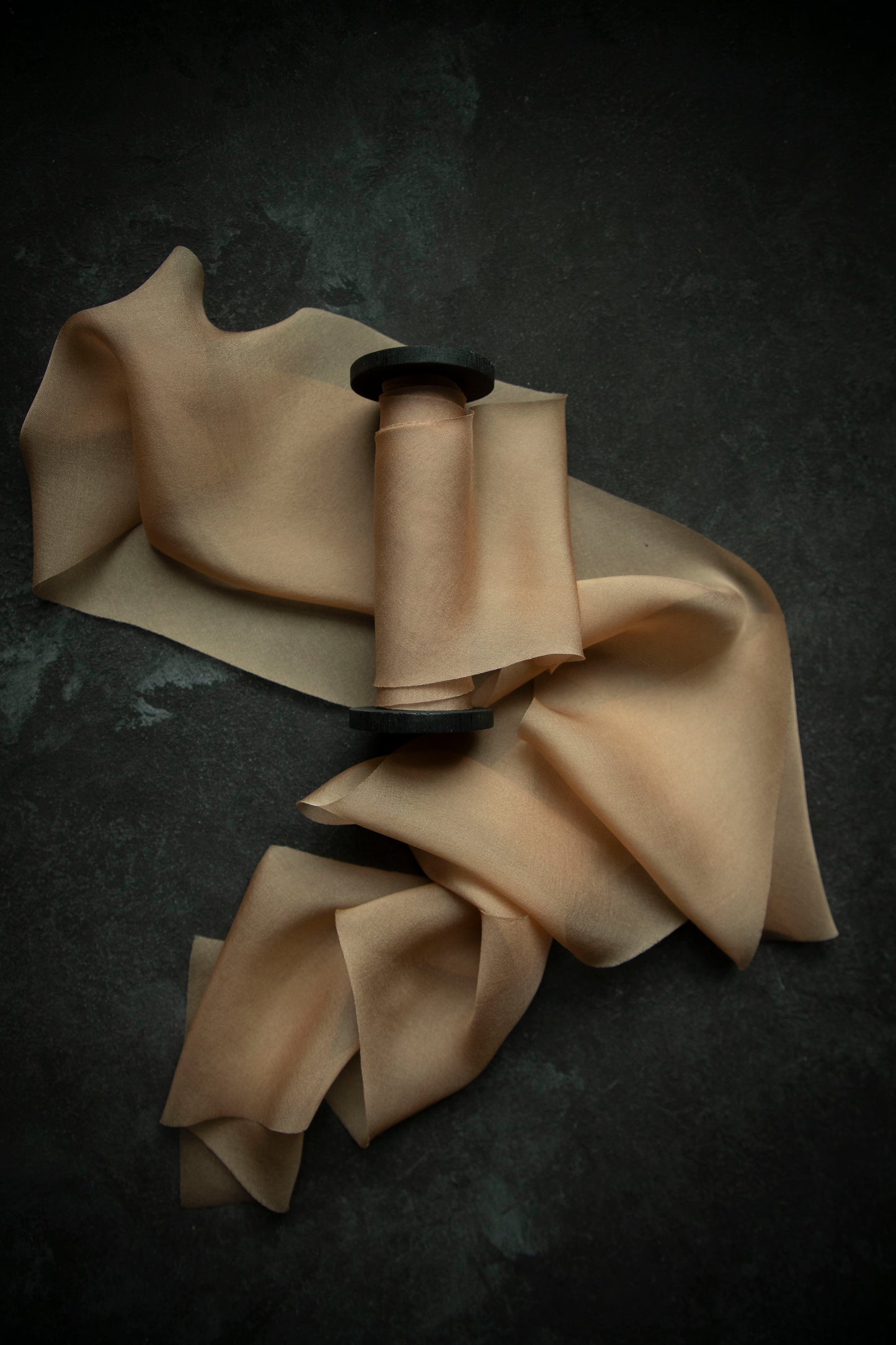 Peach Fuzz {Sheer} Silk Ribbon