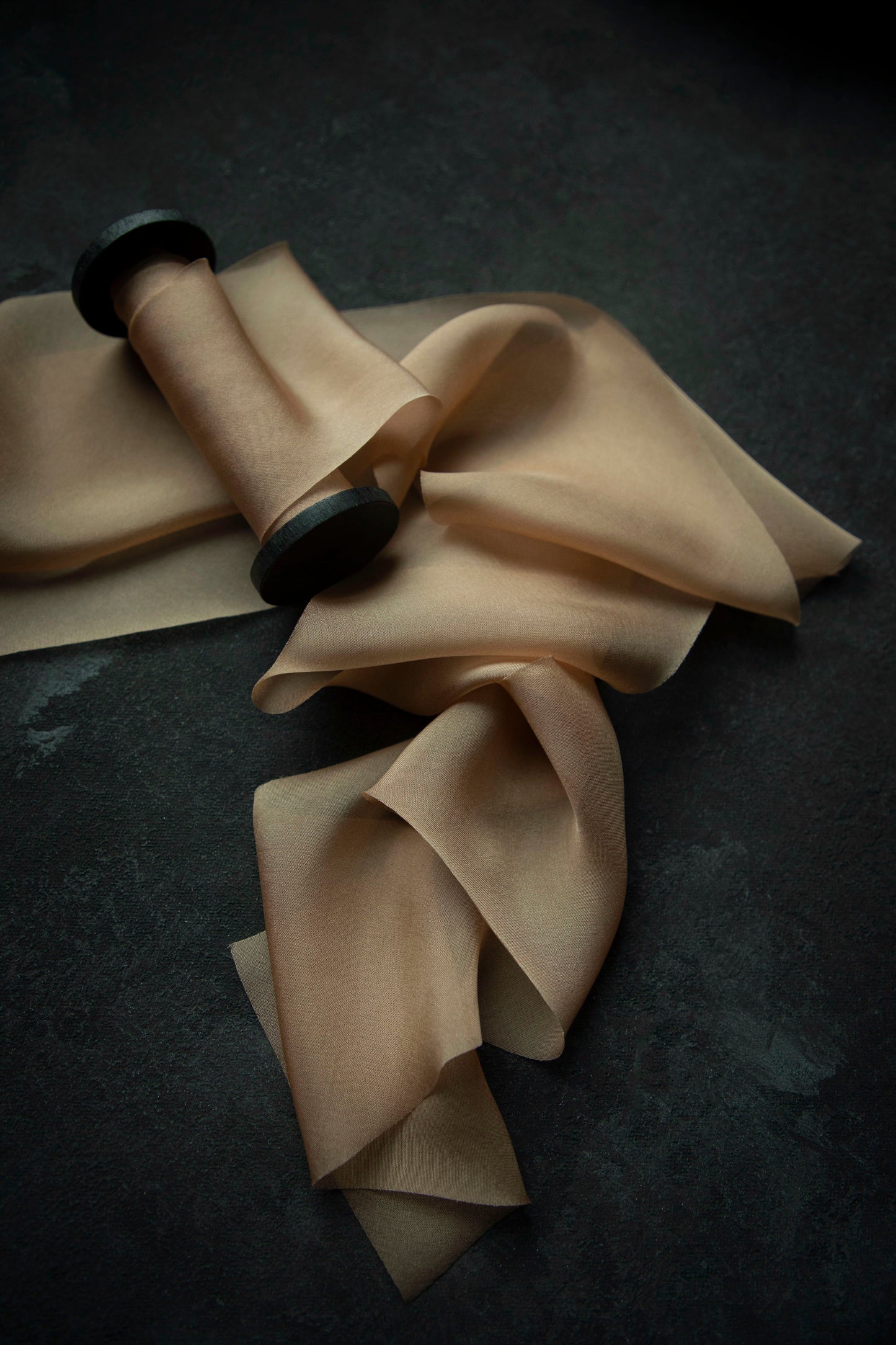 Peach Fuzz {Sheer} Silk Ribbon