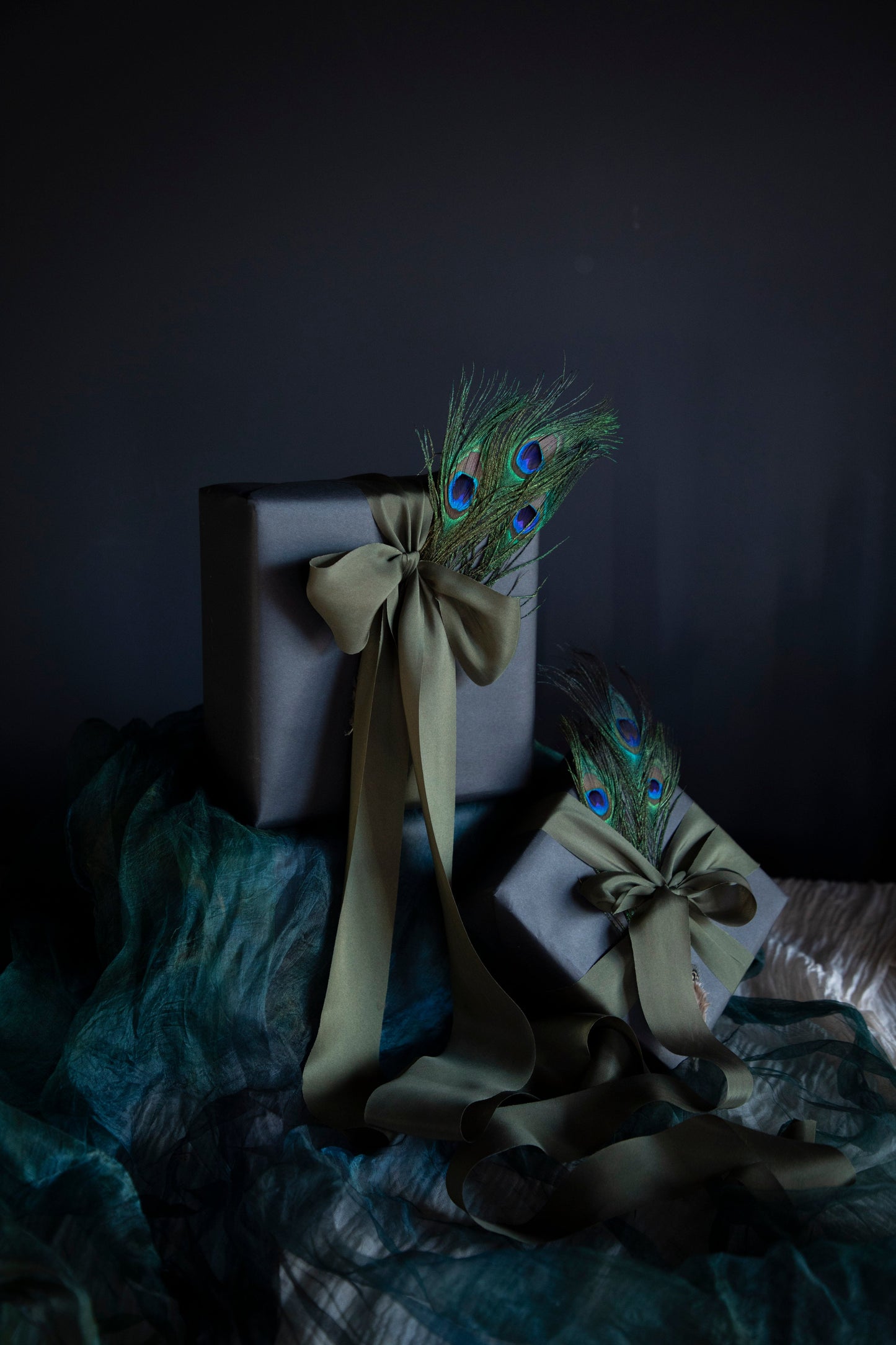 Peacock Green- LIMITED EDITION Silk Ribbon