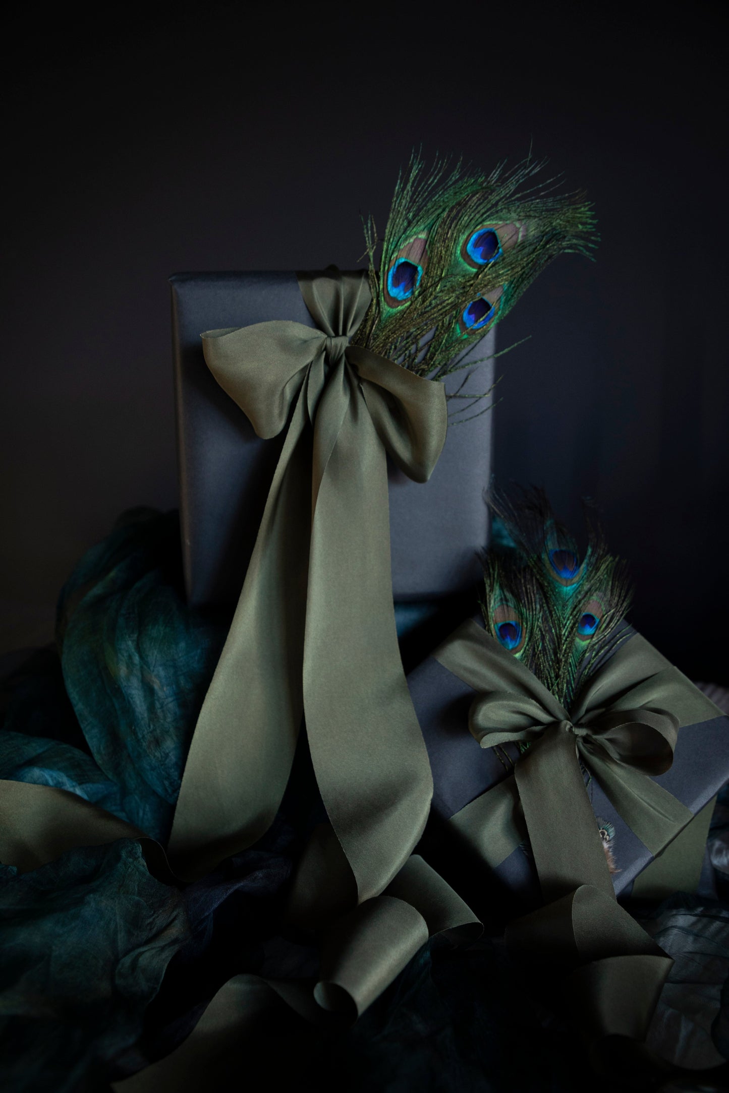 Peacock Green- LIMITED EDITION Silk Ribbon