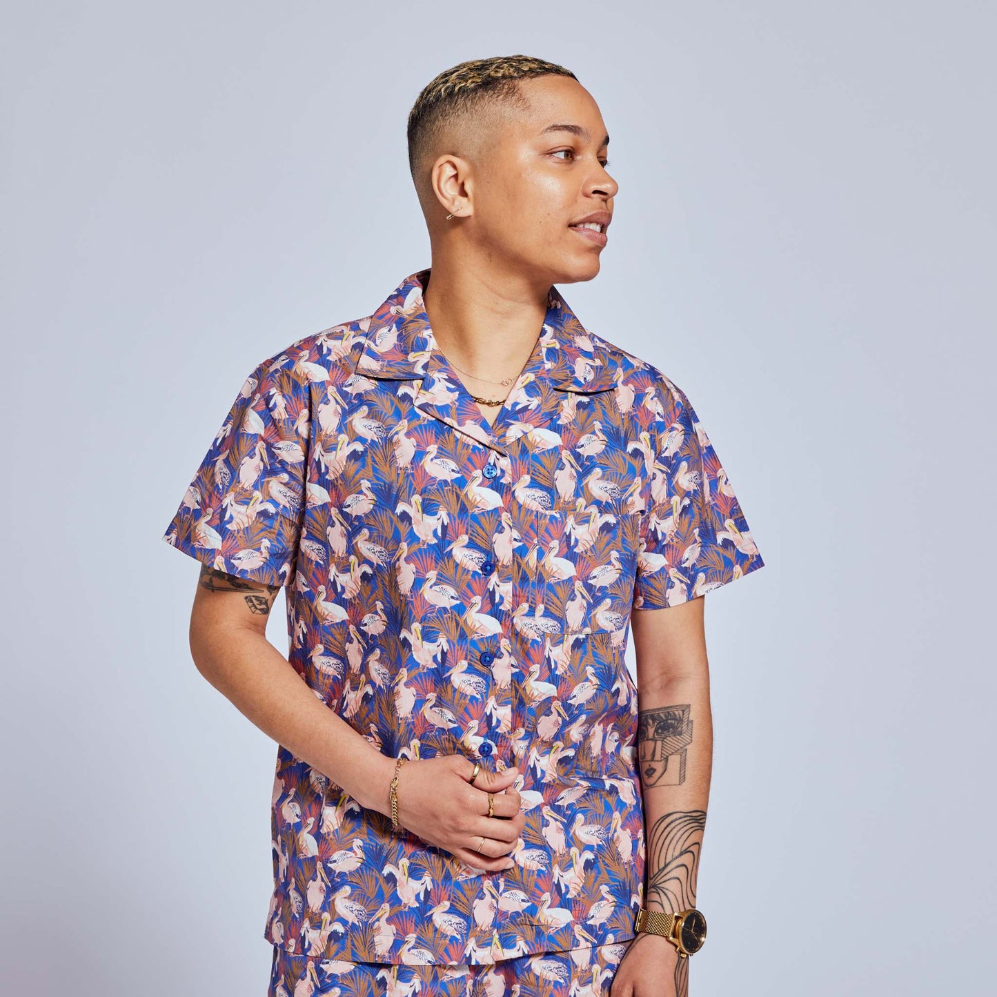 Pelican Print Cabana Set
