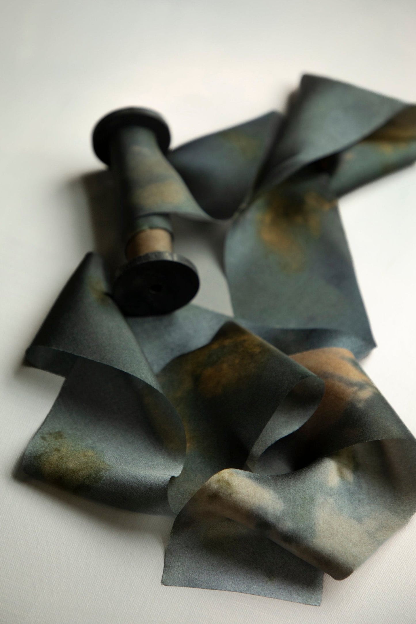 Botanical Print / Midnight Silk ribbon