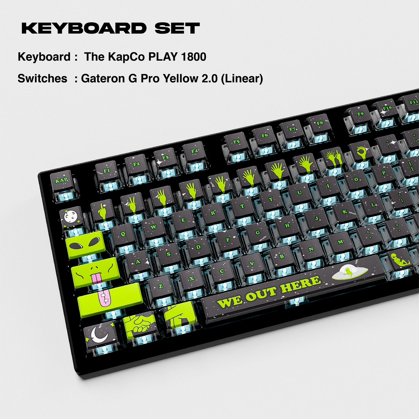 We Out Here Keyboard Set (Asst)