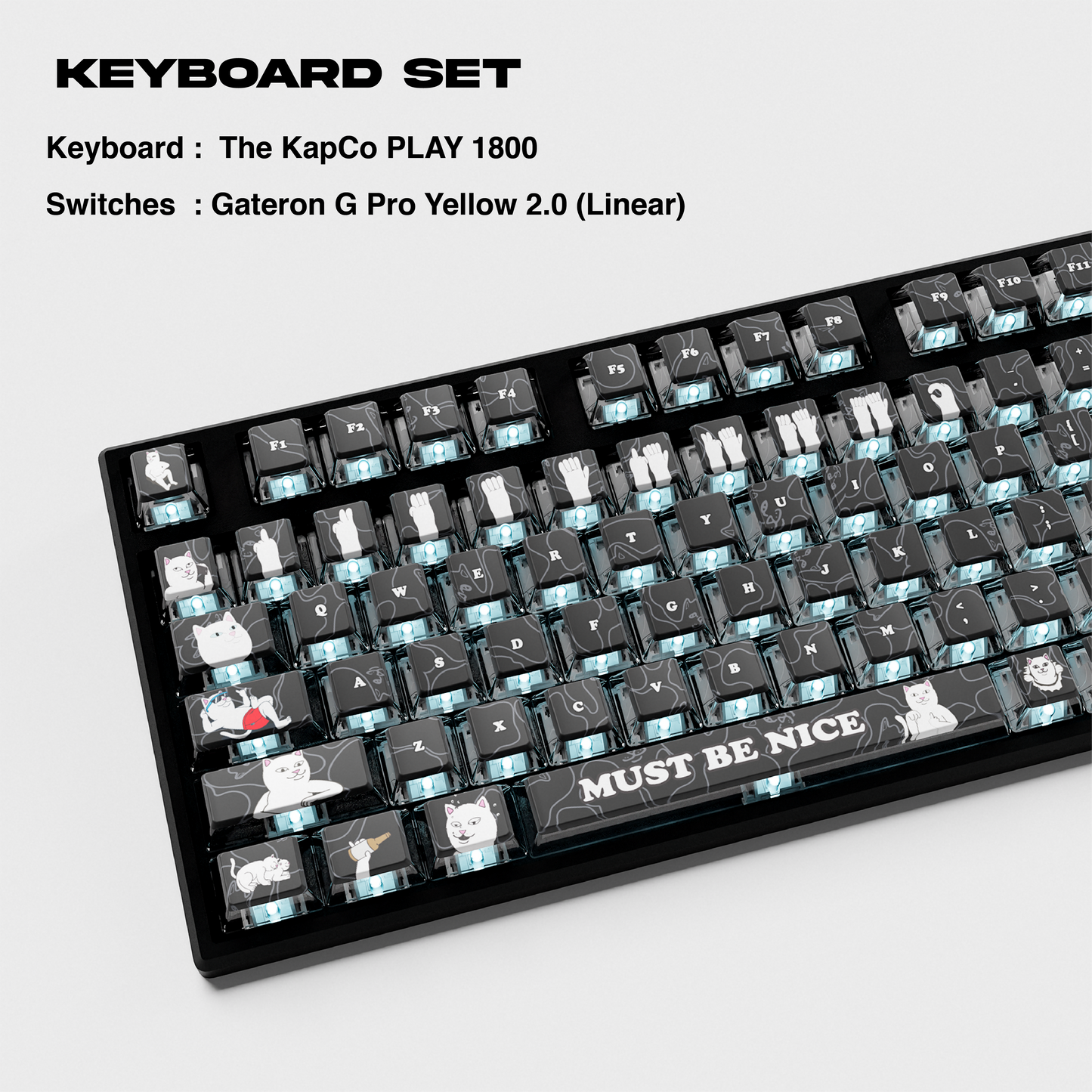 Must Be Nice Keyboard Set (Asst)