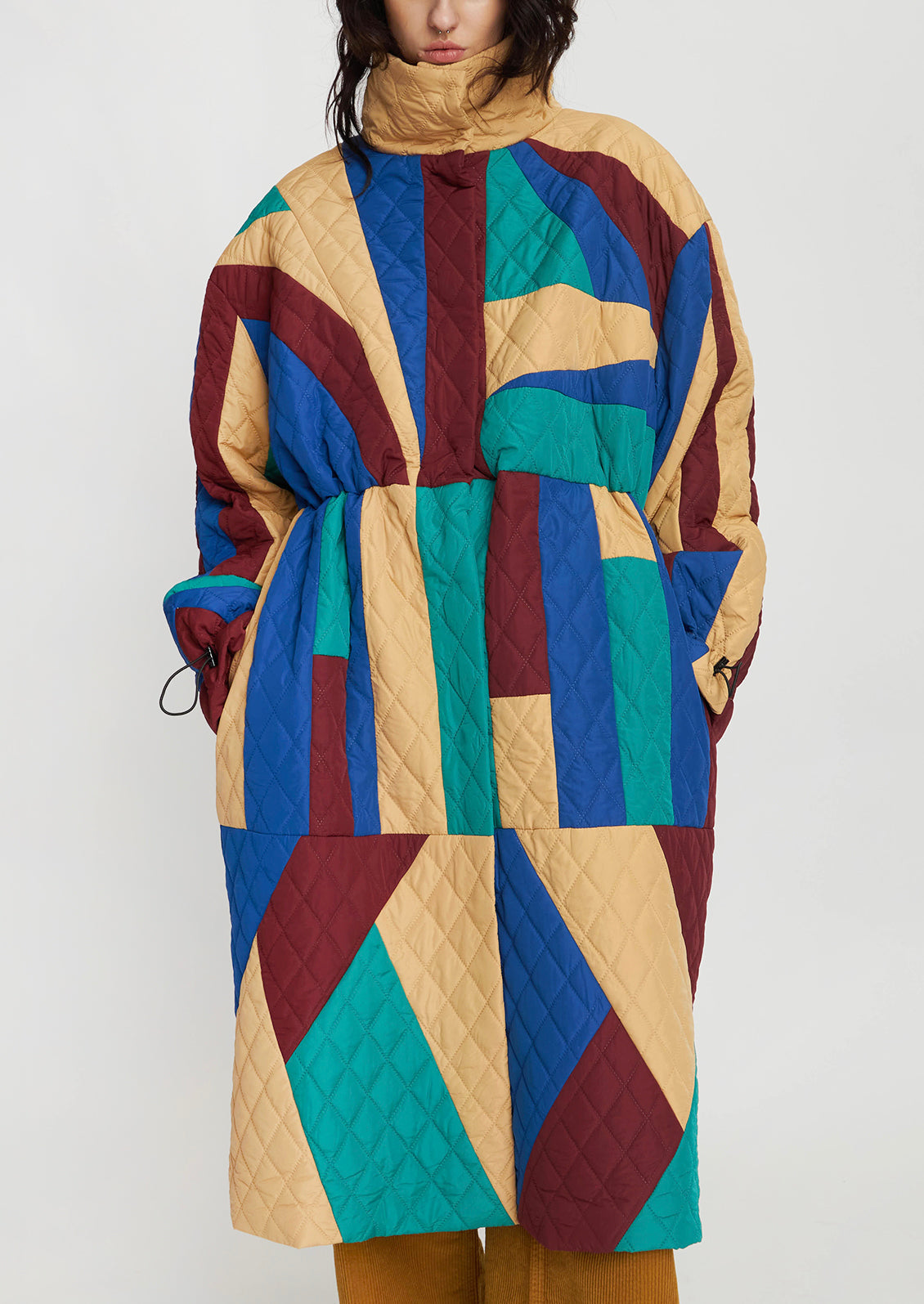 Patchwork Coat in Multicolor
