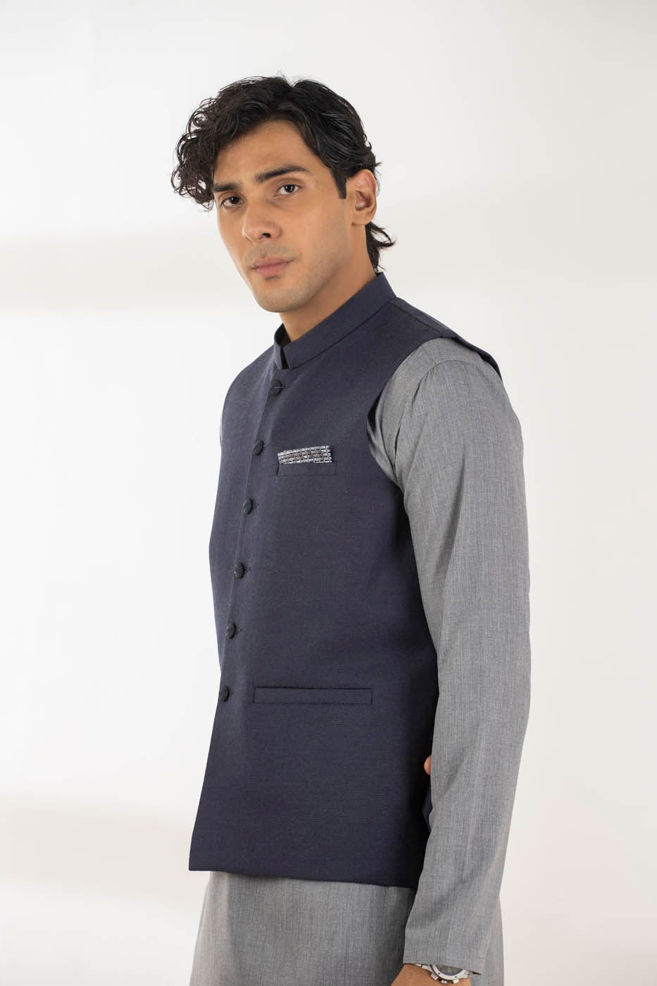 Dyed Jacquard Waistcoat