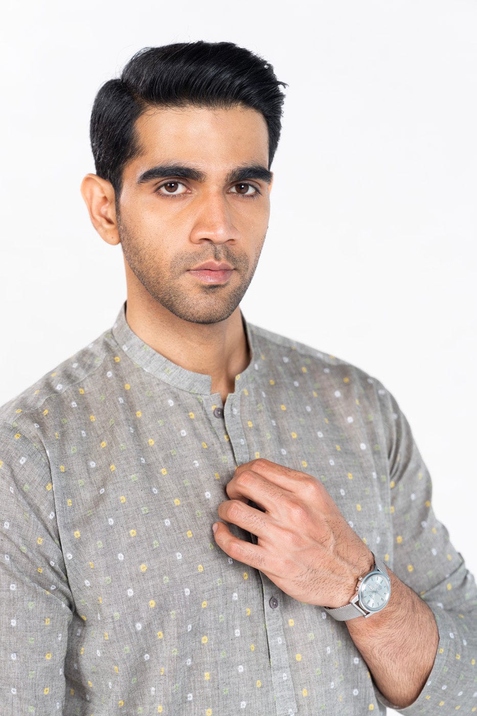 Dyed Blended Kurta