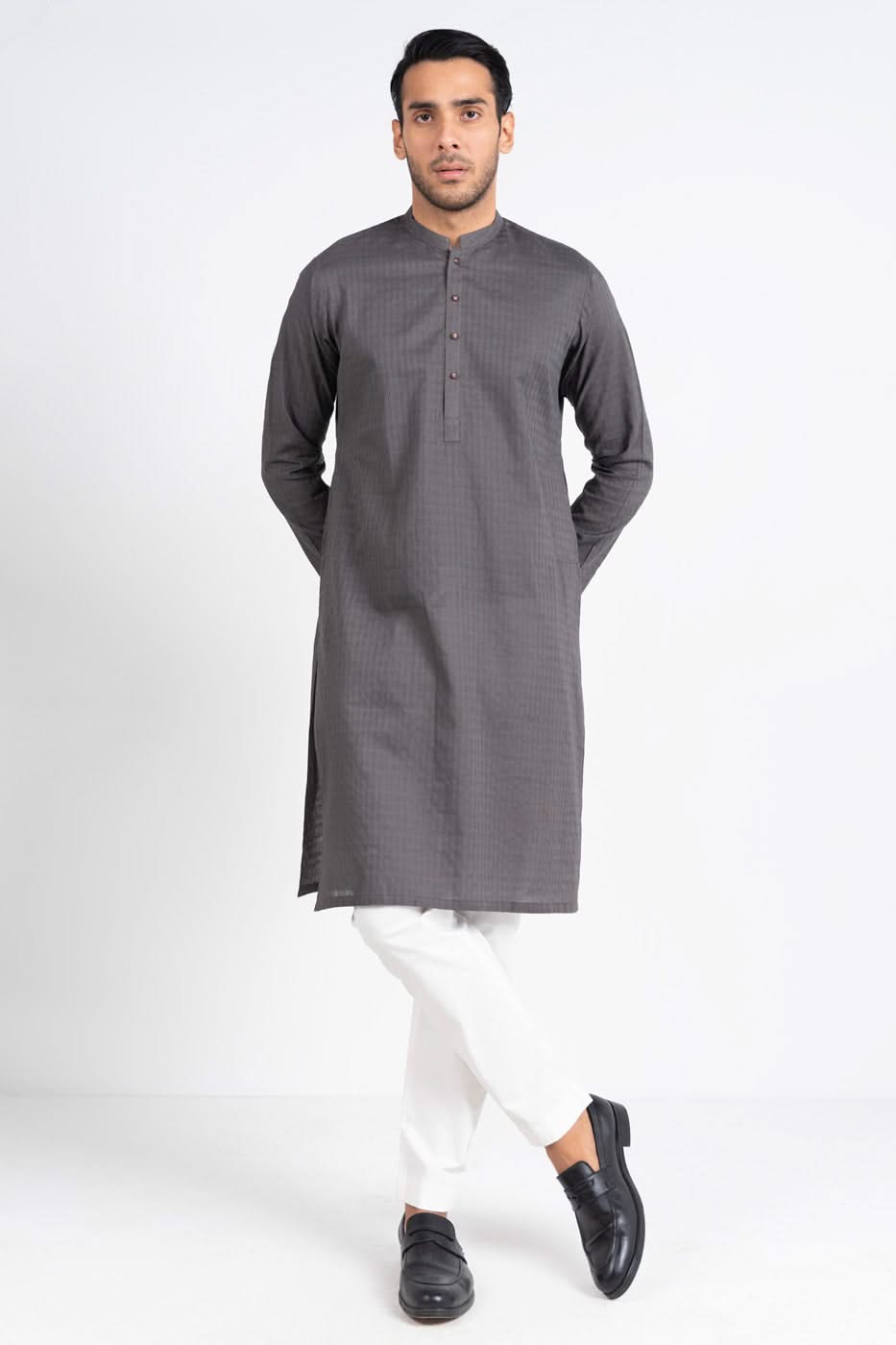 Slim Fit Dobby Kurta