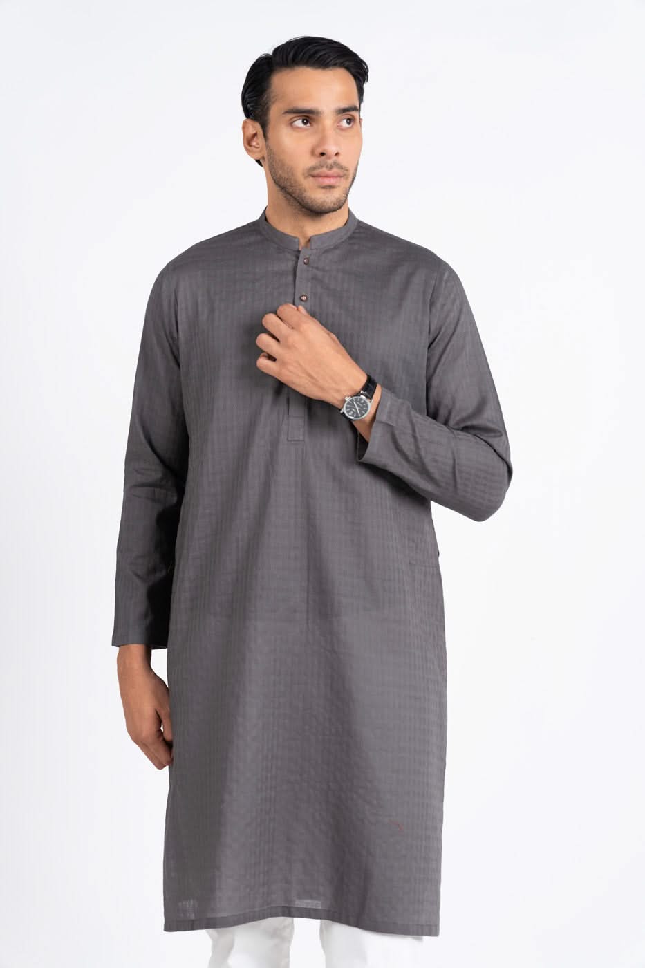 Slim Fit Dobby Kurta
