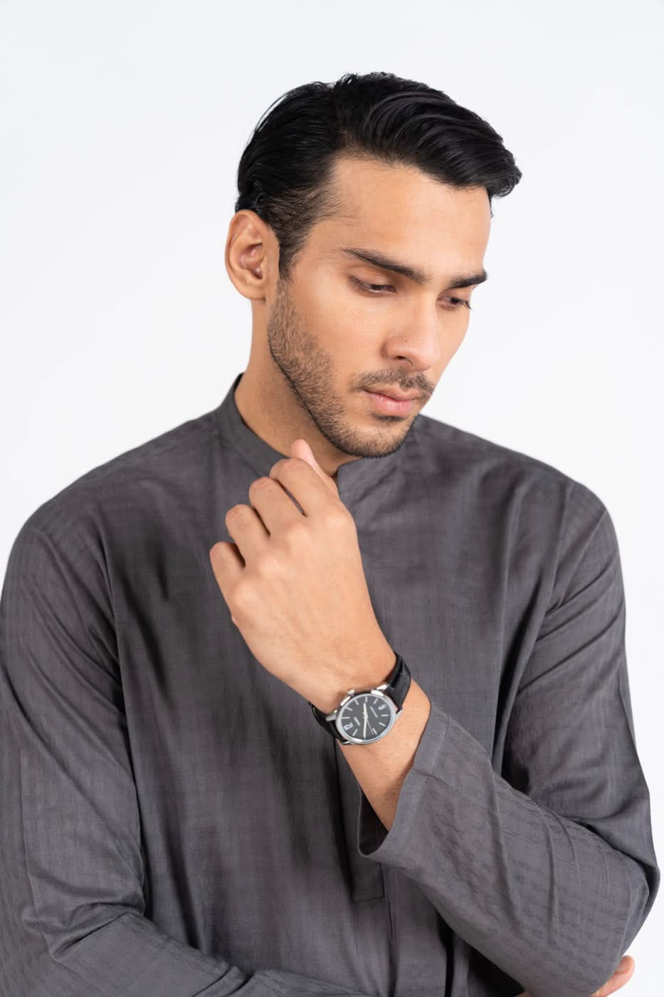 Slim Fit Dobby Kurta