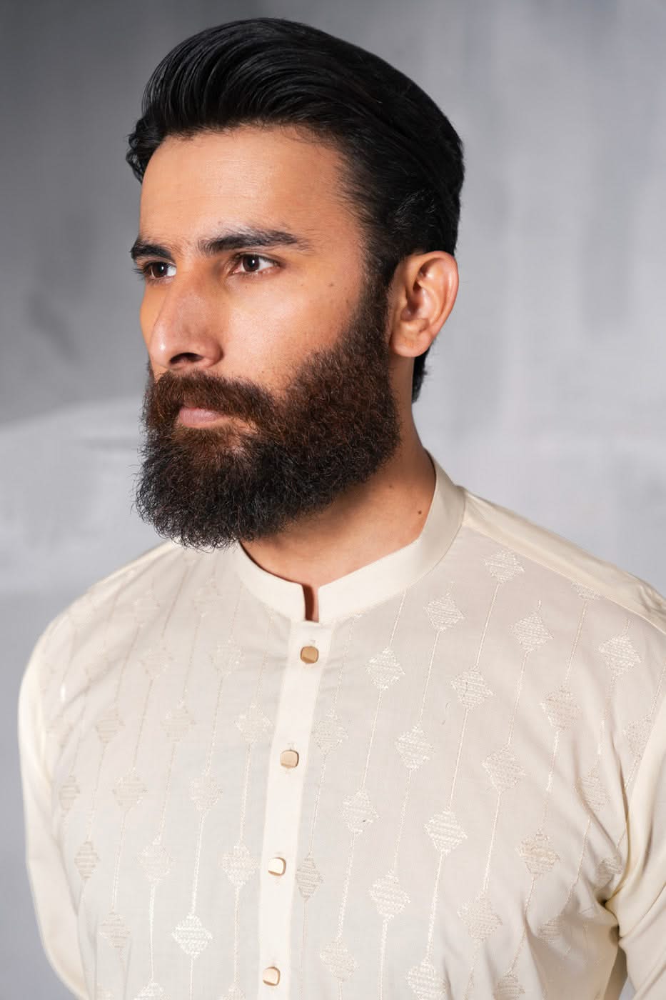 Slim Fit Embroidered Kurta Trouser