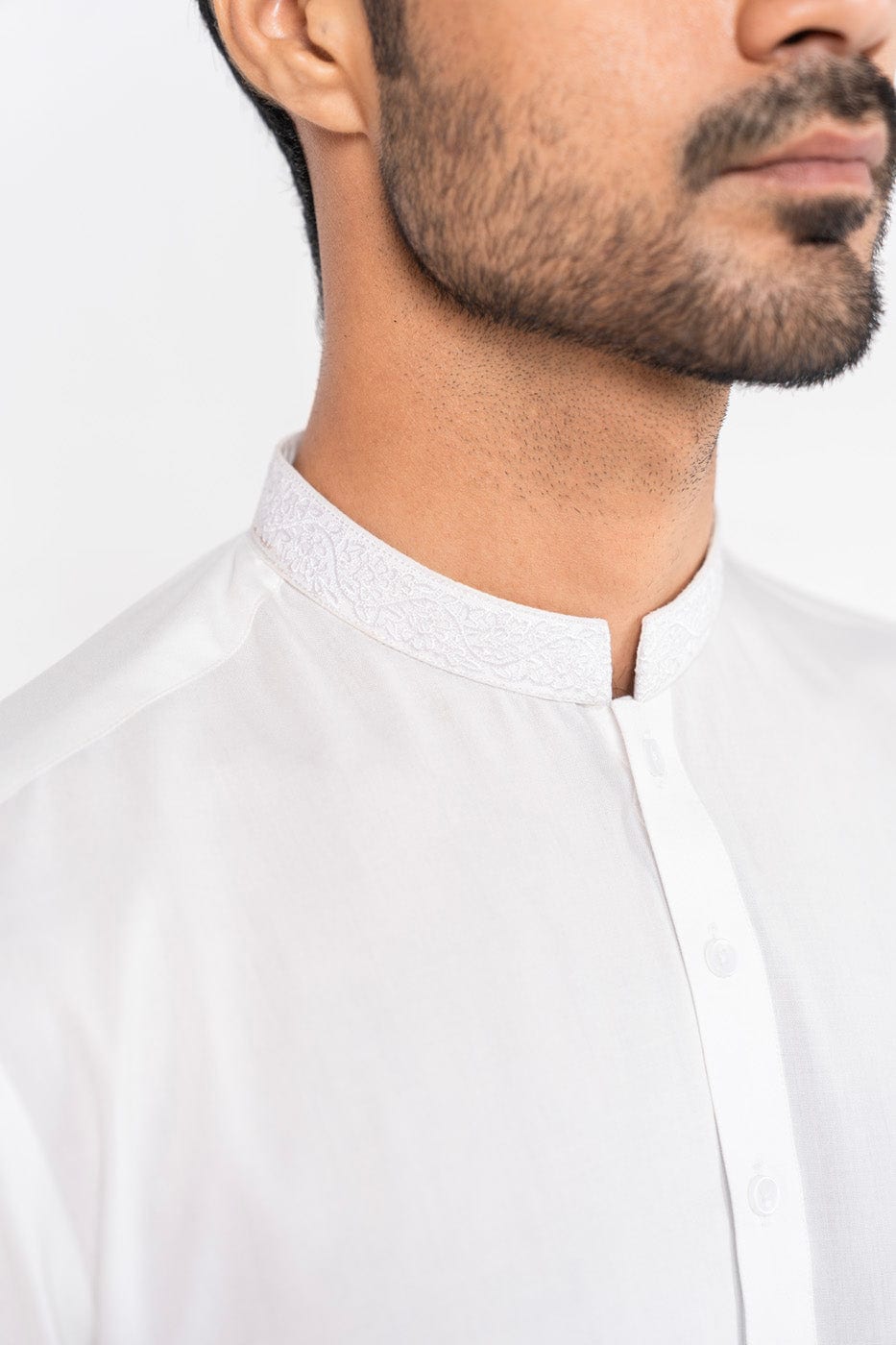 Dyed Embroidered Blended Shalwar Kameez