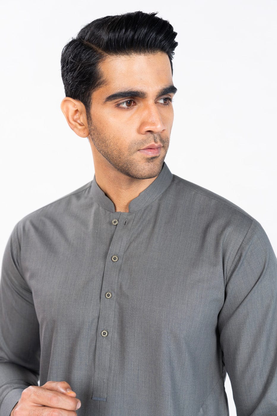 Dyed Blended Kurta Trouser