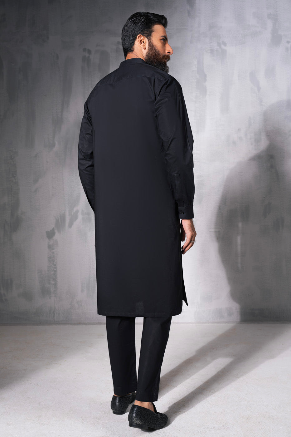Dyed Cotton Kurta Trouser