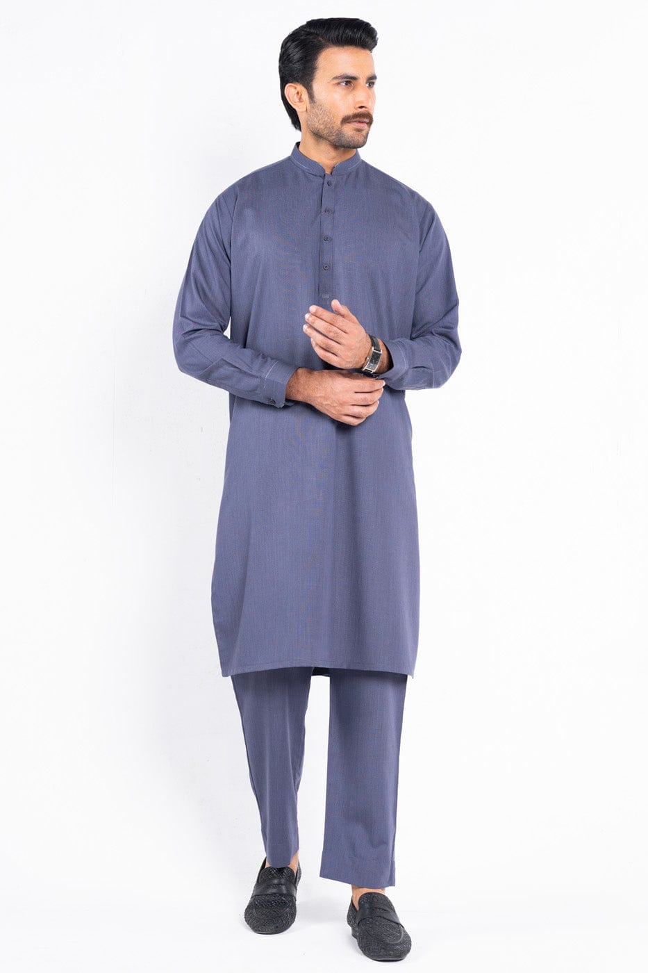 Dyed Blended Kameez Trouser