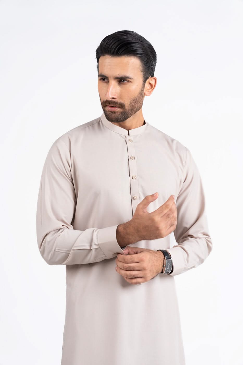 Dyed Blended Kurta Trouser