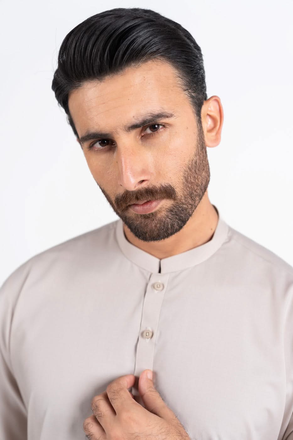 Dyed Blended Kurta Trouser