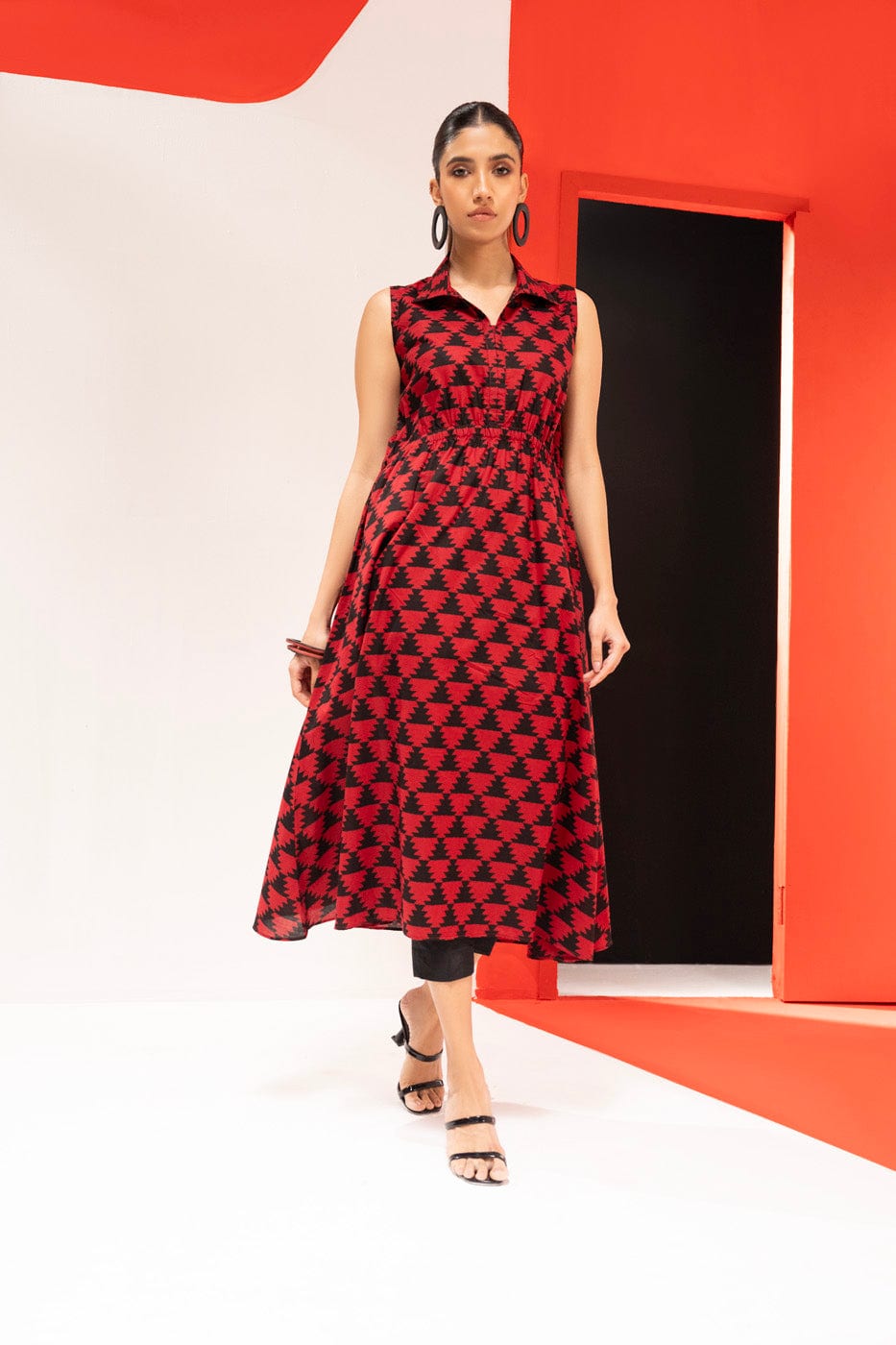 Printed Cambric Dress