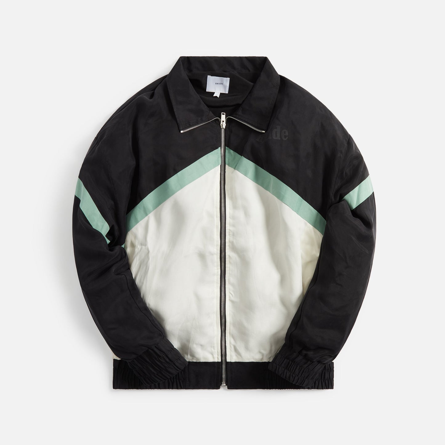 Rhude Awakening Track Jacket - Black / Green / Creme