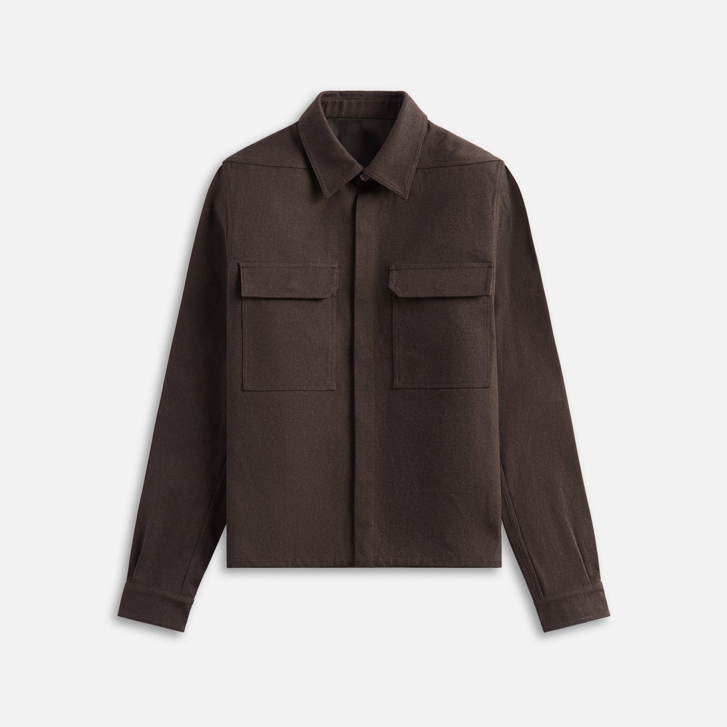 Rick Owens Camicia Cropped Work Shirt - Ash