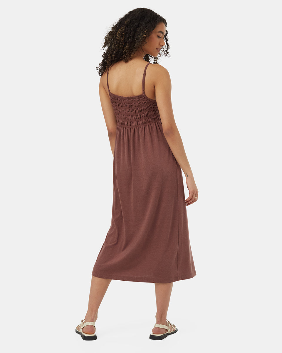 TreeBlend Sleeveless Smocked Dress