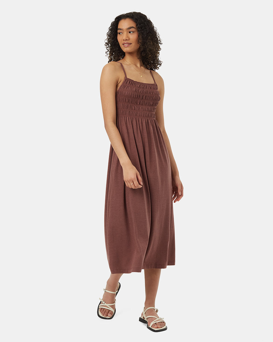 TreeBlend Sleeveless Smocked Dress