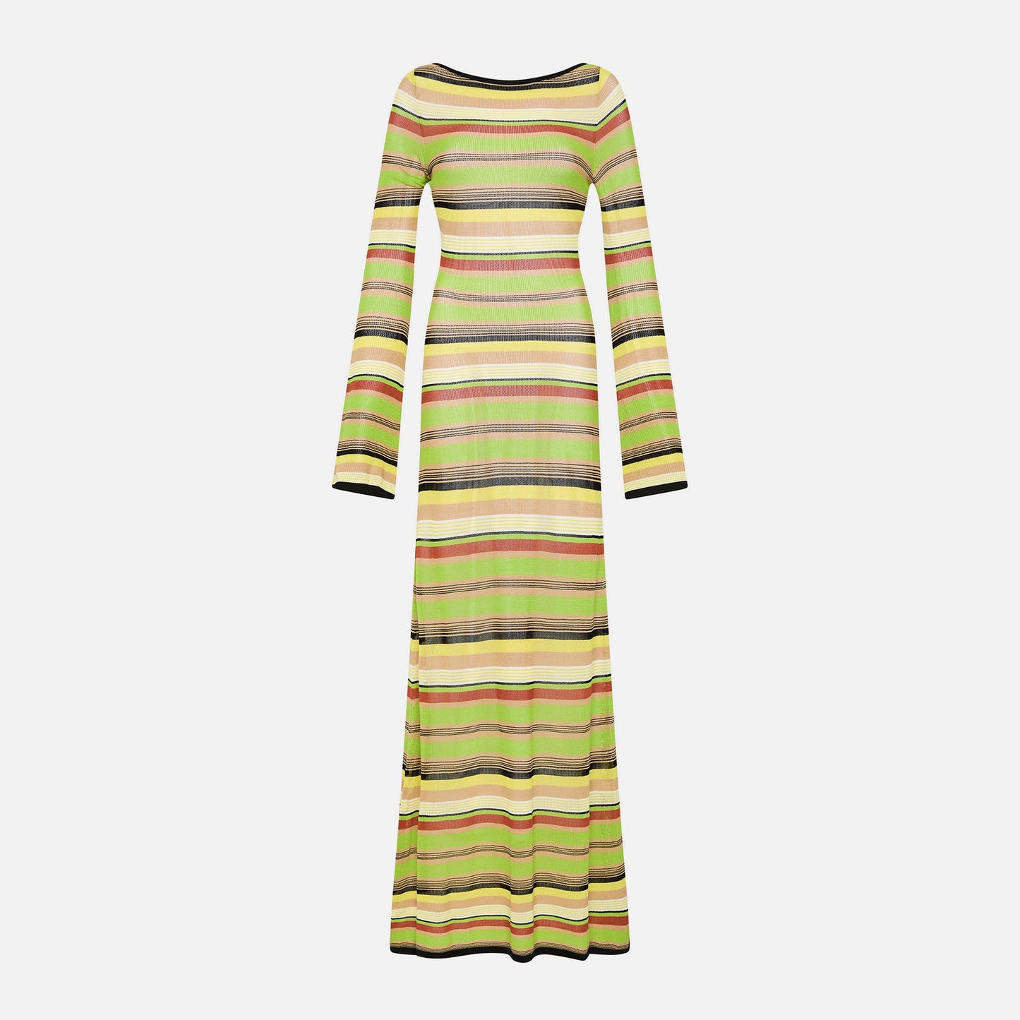 SIR Coastline Low Back Dress - Palm Stripe