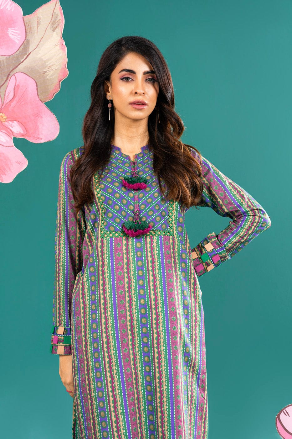 1 Pc Printed Lawn Shirt