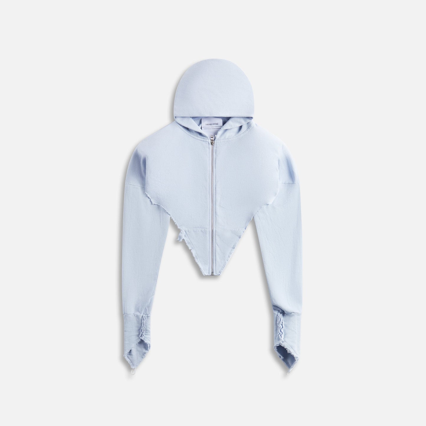 Sami Miro Vintage V Cut Zip Up Hoodie - Blue Lace Agate
