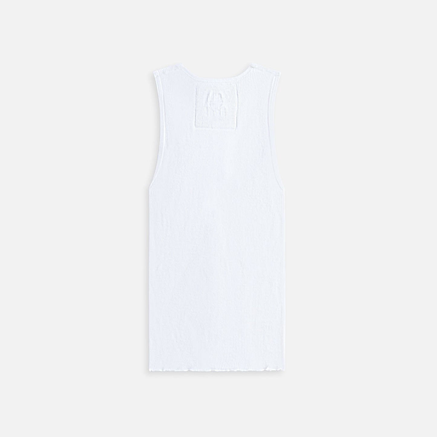 Sami Miro Vintage Blue Denim Scrap Tank - White