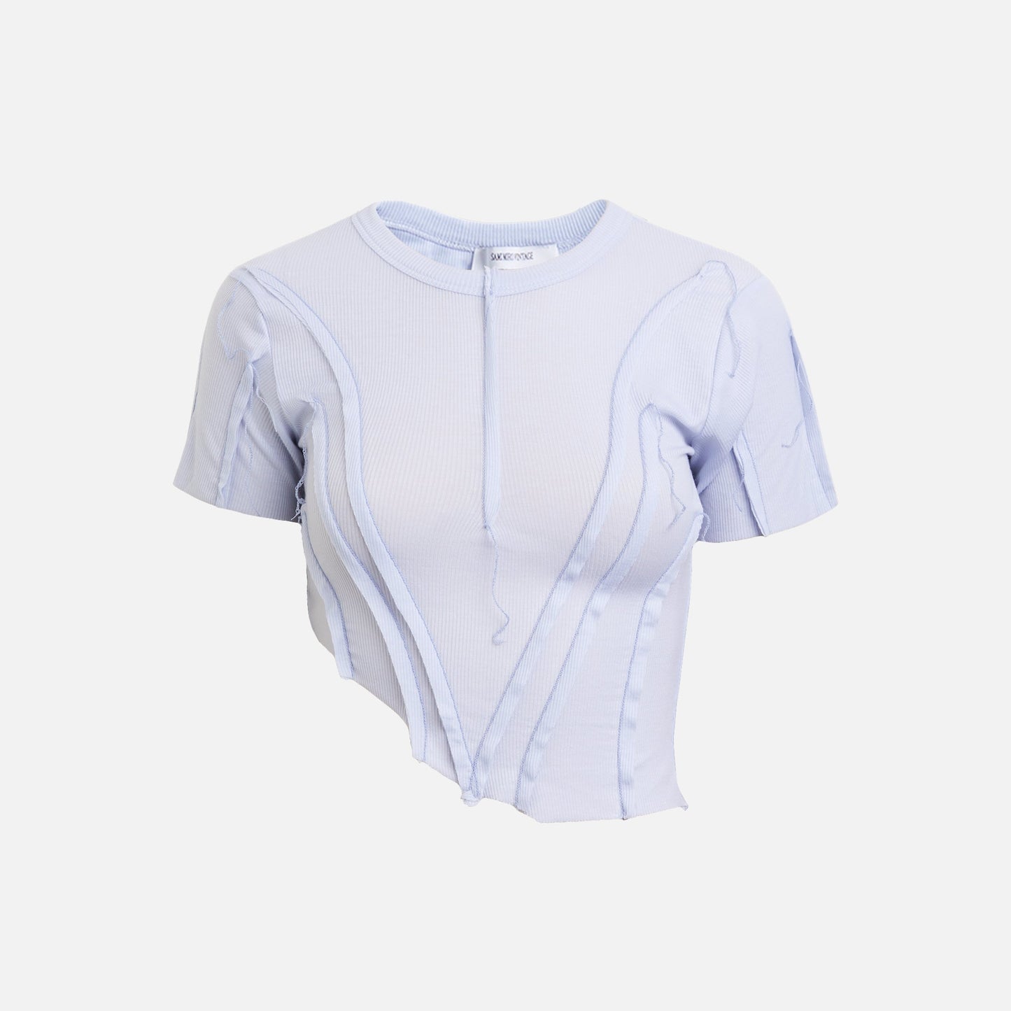 Sami Miro Vintage Asymetric Tee - Blue Lace Agate