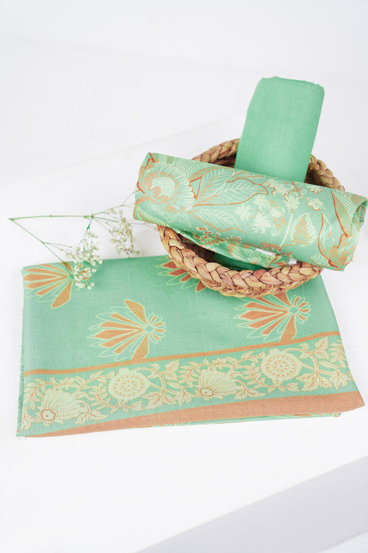 3 Pc Printed Lawn Suit With Lawn Dupatta