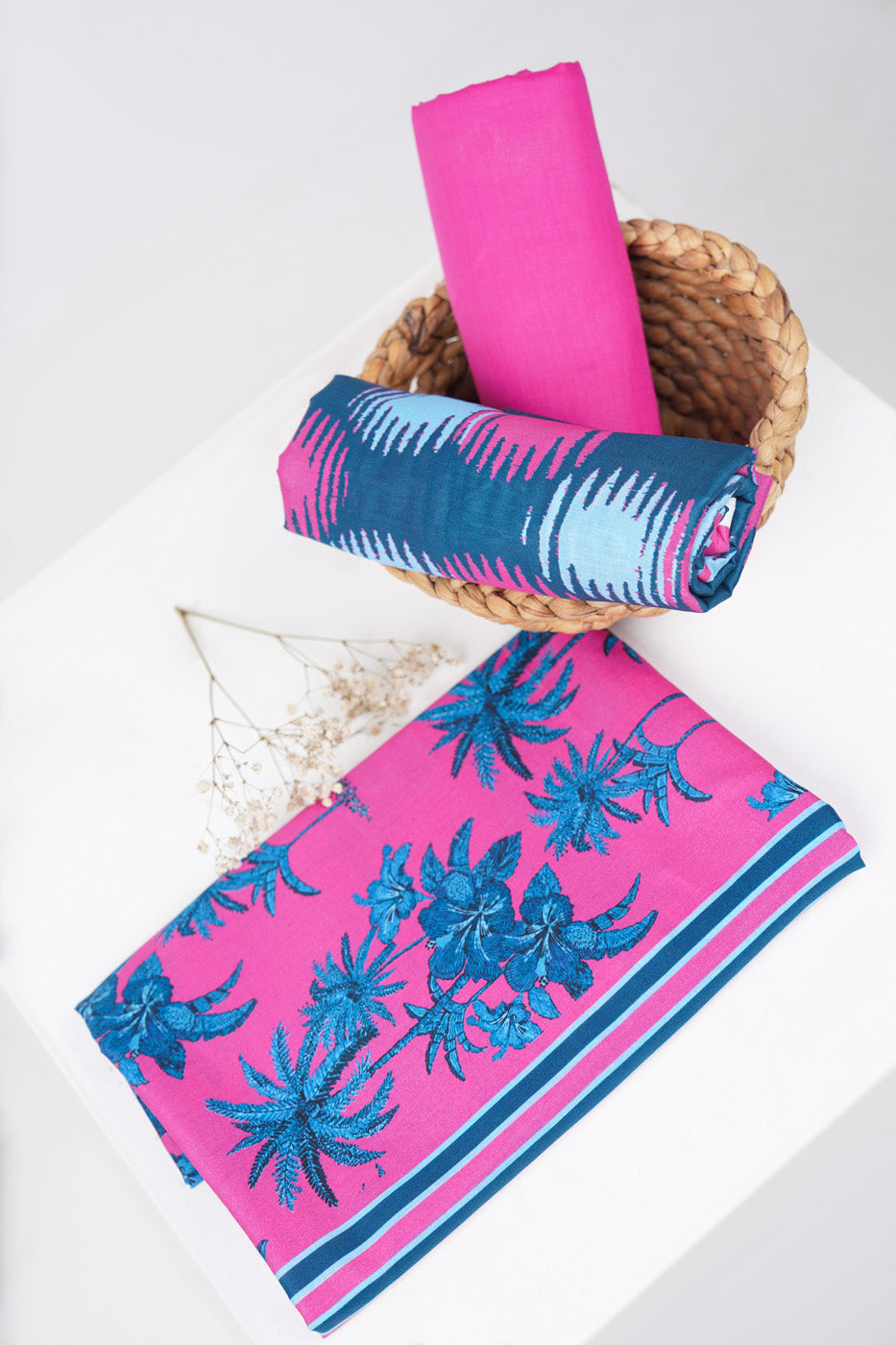3 Pc Printed Lawn Suit With Lawn Dupatta