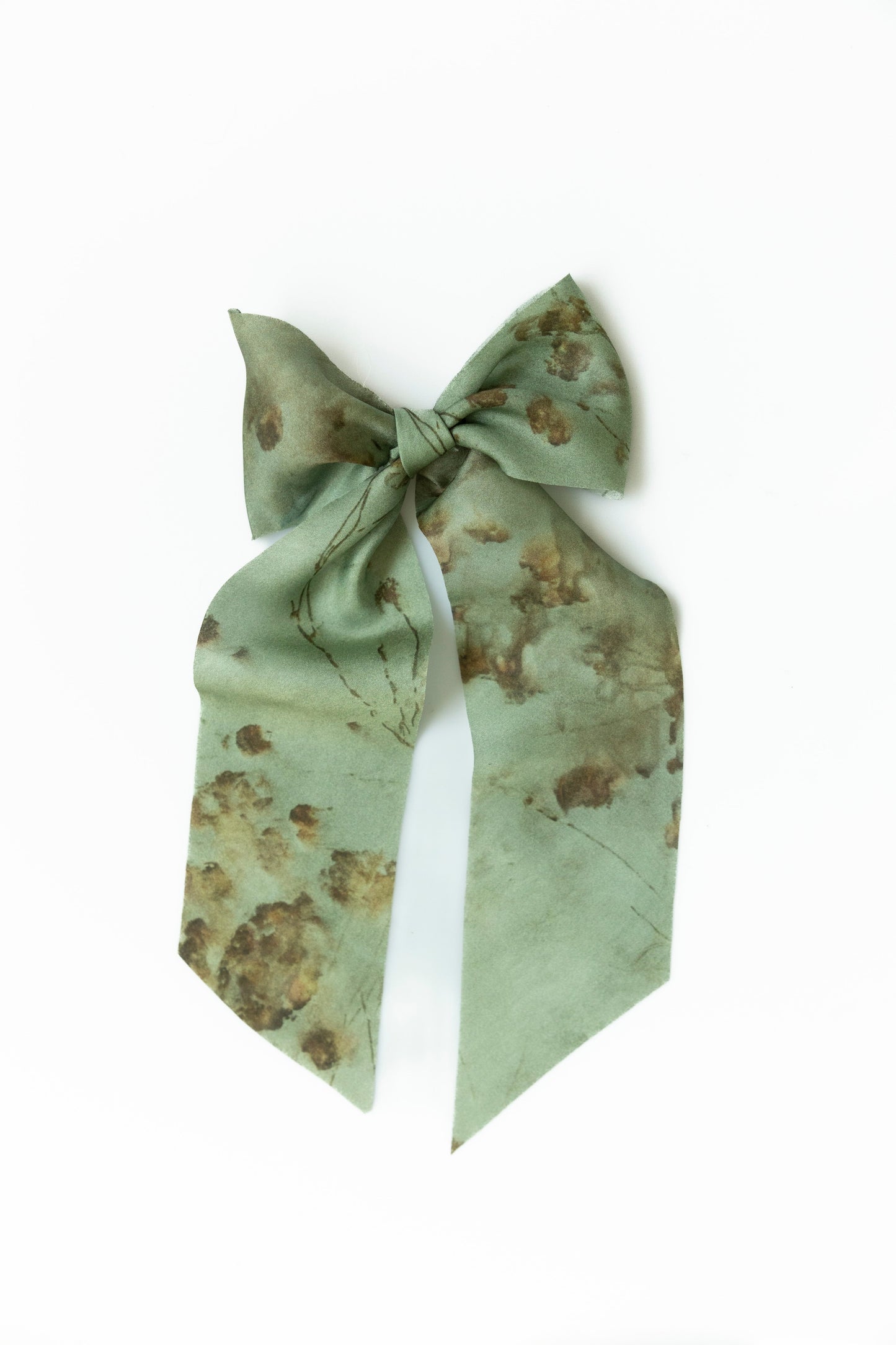 Botanical Print / Coreopsis Sage Silk ribbon