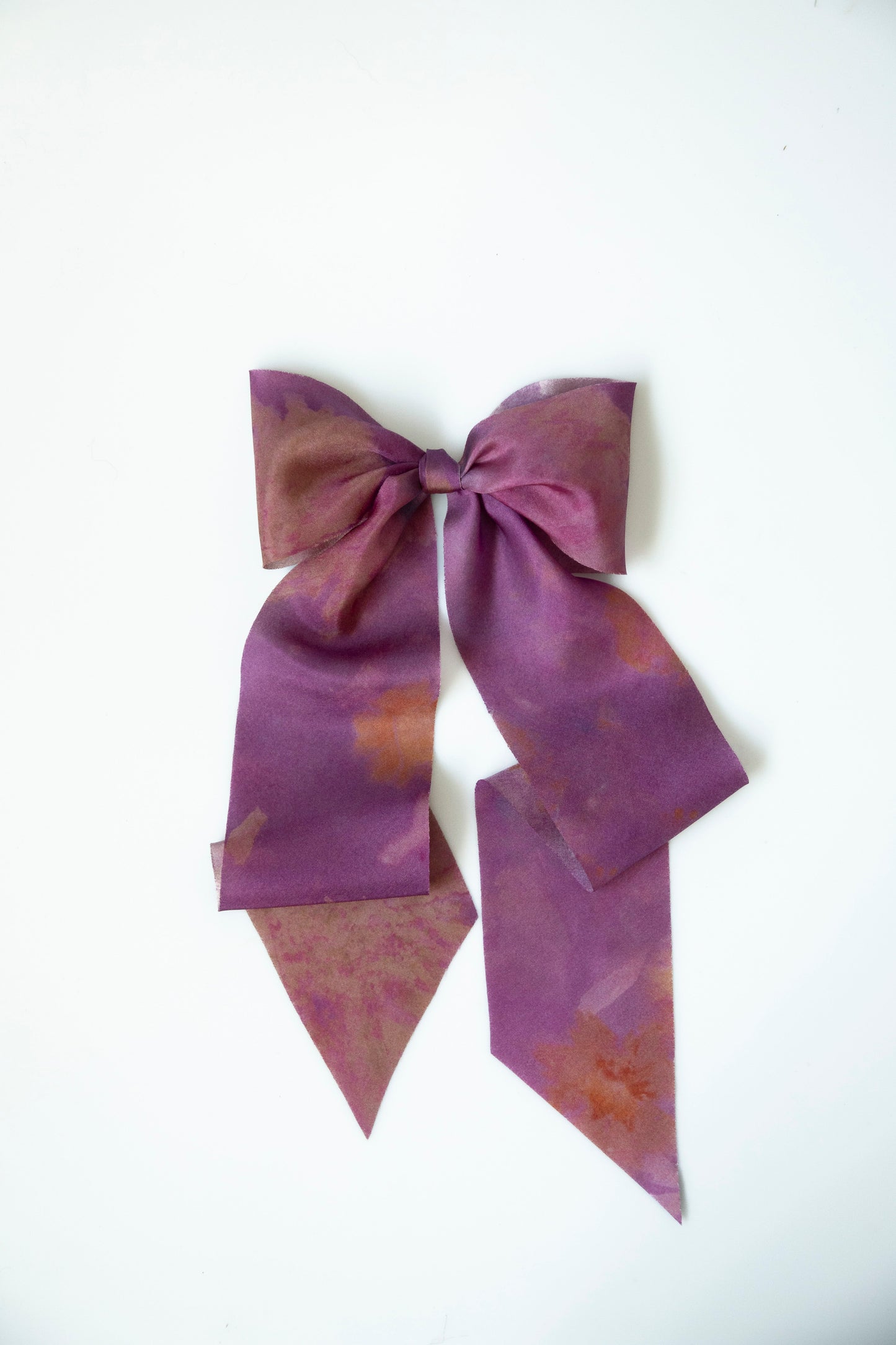 Botanical Print / Hot Peony Silk Ribbon